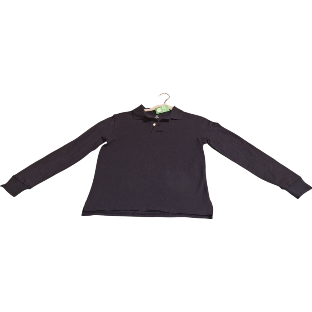 NWT Gap Boys  School Long sleeve navy uniform shirts  gray Size XL